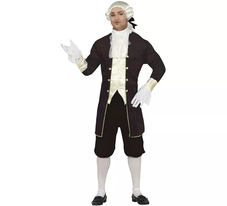 Translation missing: pt-PT.Disfraz de Marqués marrón elegante para hombre