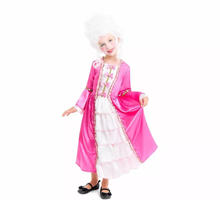 Translation missing: pt-PT.Disfraz de Marquesa de Época rosa para niña