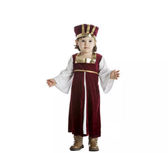 Fato medieval para menina e bebê