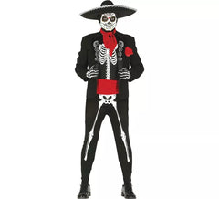 Traje de esqueleto mexicano