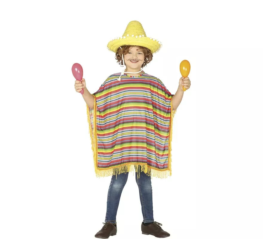 Translation missing: pt-PT.Disfraz de Mexicano a rayas para niños