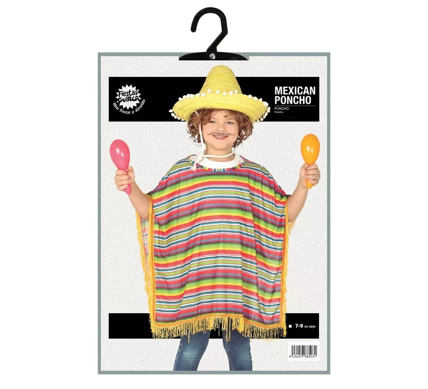 Translation missing: pt-PT.Disfraz de Mexicano a rayas para niños