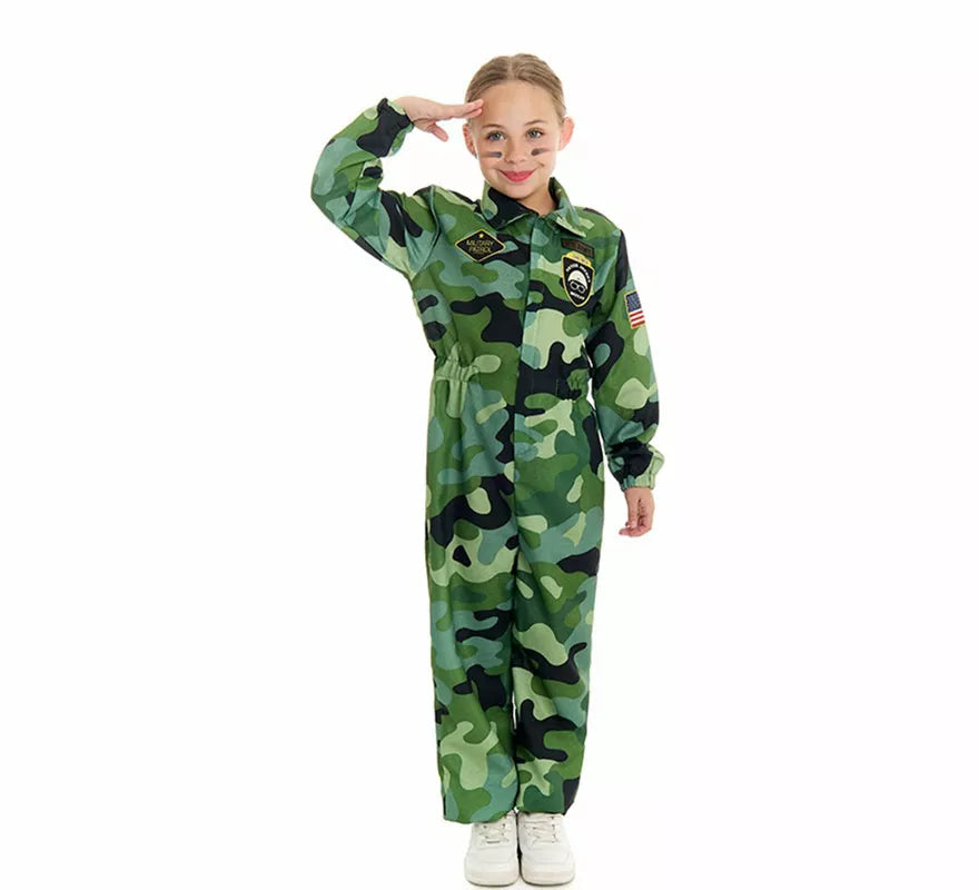 Translation missing: pt-PT.Disfraz de Militar Camuflaje para niño
