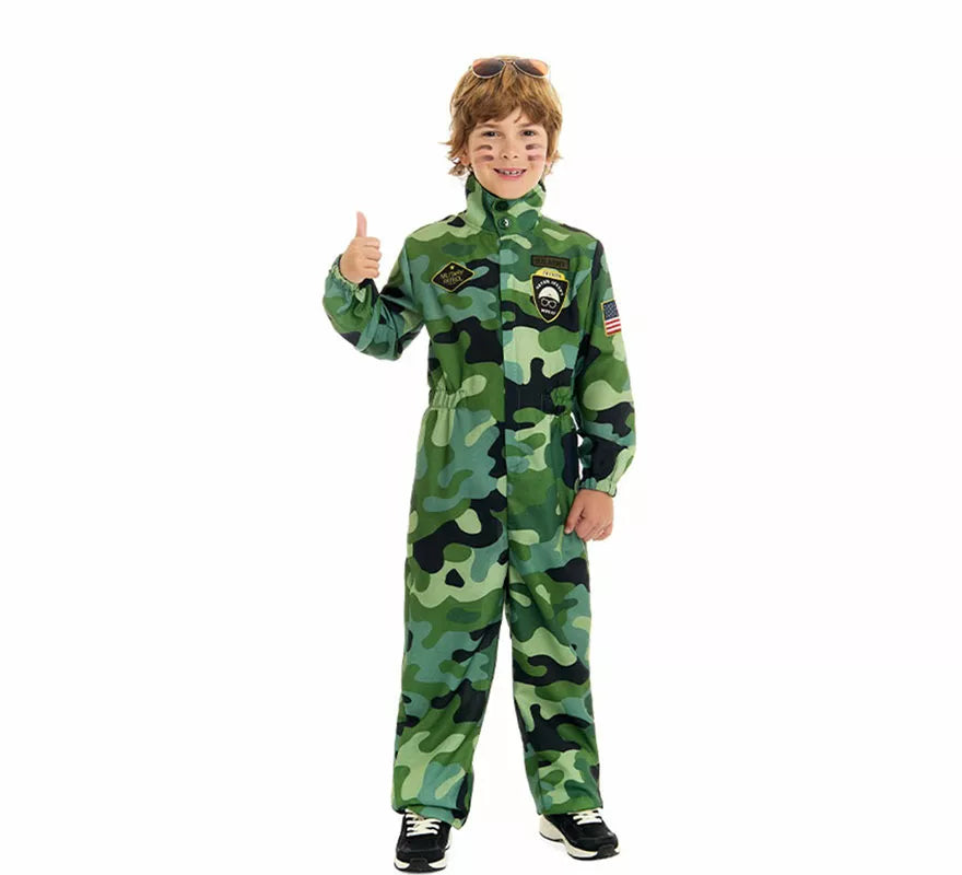 Translation missing: pt-PT.Disfraz de Militar Camuflaje para niño