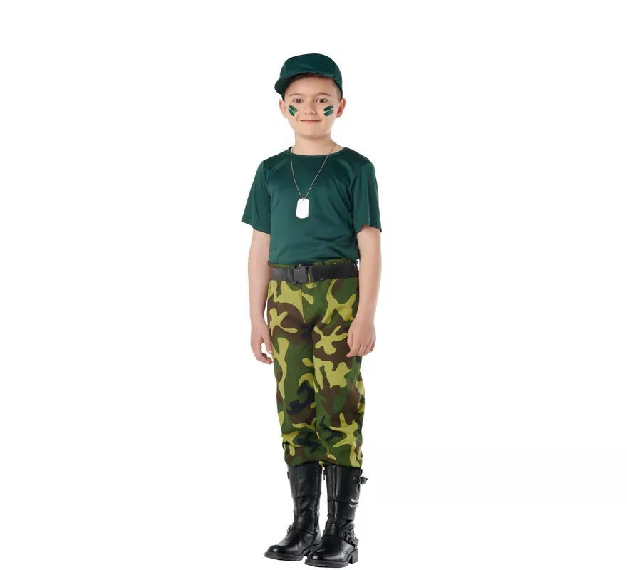 Translation missing: pt-PT.Disfraz de Militar Camuflaje para Niños