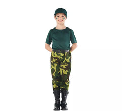 Fato militar de camuflagem infantil