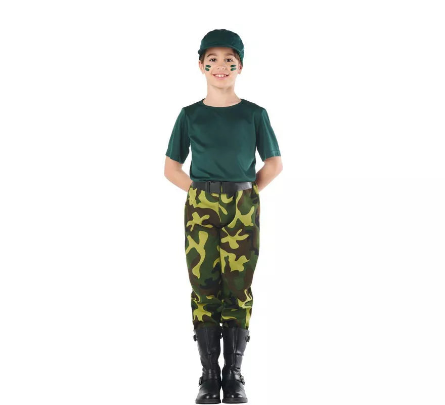 Translation missing: pt-PT.Disfraz de Militar Camuflaje para Niños