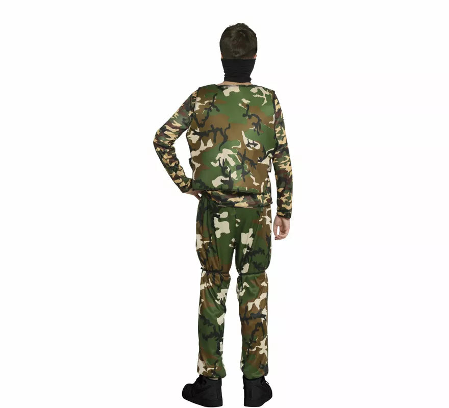 Translation missing: pt-PT.Disfraz de Militar de Camuflaje para adolescente