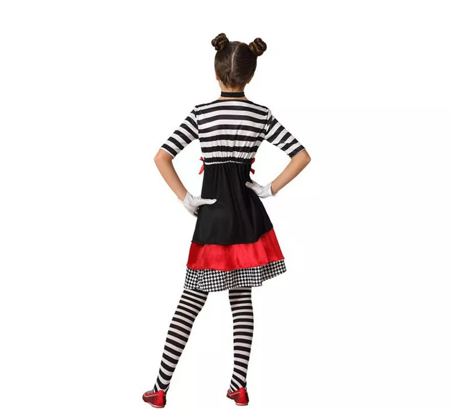 Translation missing: pt-PT.Disfraz de Mimo con Vestido para niña