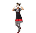 Disfraz de Mimo con Vestido para niña
