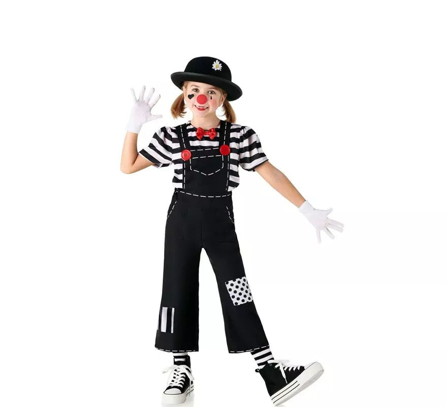 Translation missing: pt-PT.Disfraz de Mimo divertido a rayas para niños