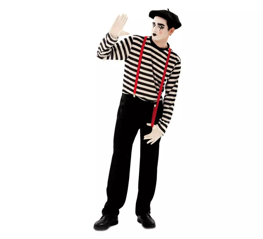 Translation missing: pt-PT.Disfraz de Mimo para Hombre talla M-L
