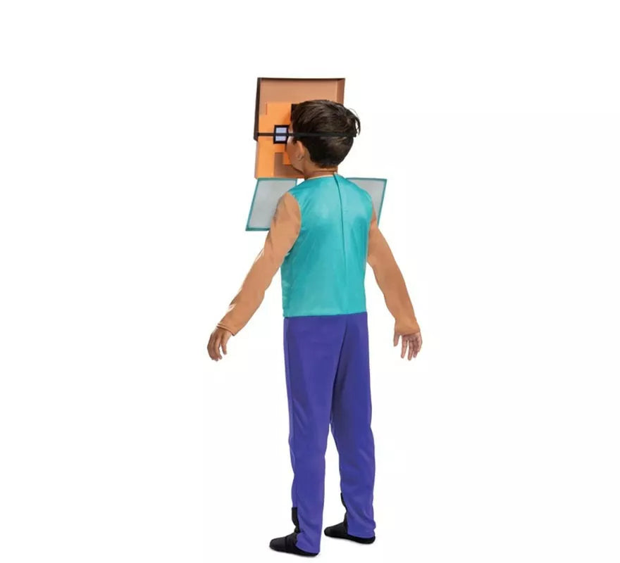 Translation missing: pt-PT.Disfraz de Minecraft Steve Lujo para niño