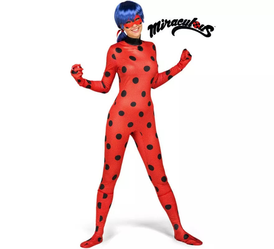 Translation missing: pt-PT.Disfraz de Miraculous Ladybug con peluca para mujer