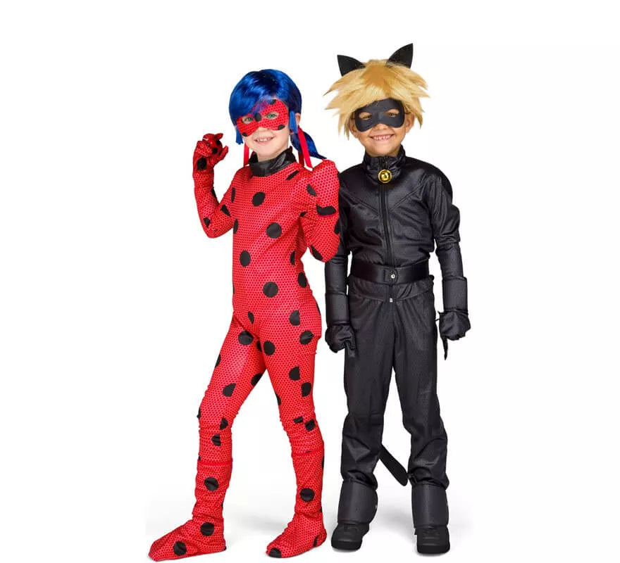 Translation missing: pt-PT.Disfraz de Miraculous Ladybug con peluca para niña