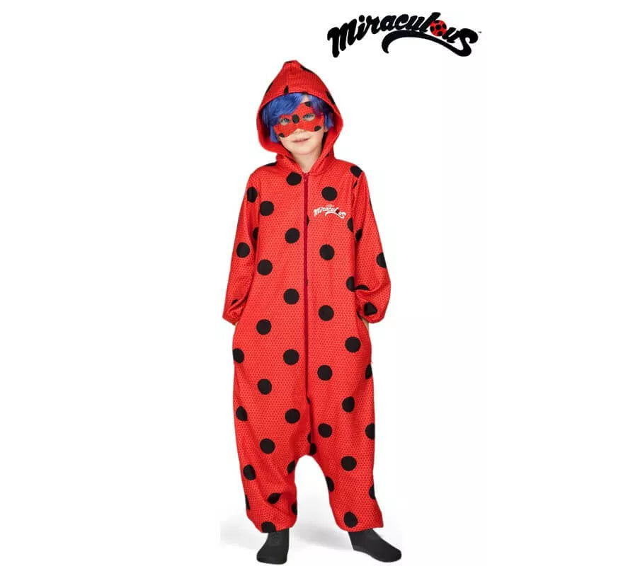 Translation missing: pt-PT.Disfraz de Miraculous Ladybug Pijama con peluca para niña