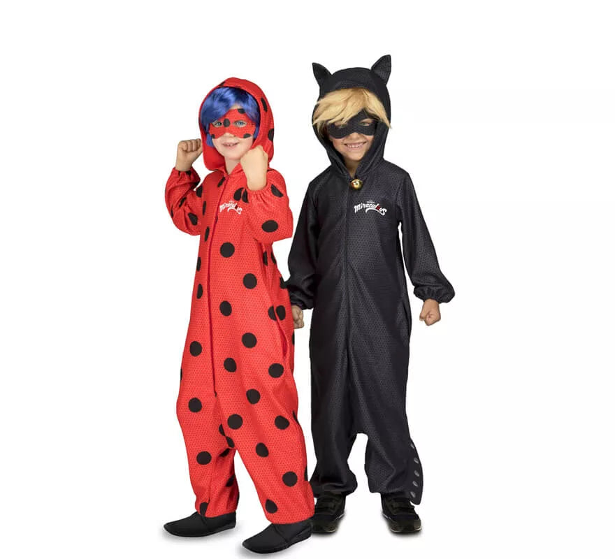 Translation missing: pt-PT.Disfraz de Miraculous Ladybug Pijama con peluca para niña