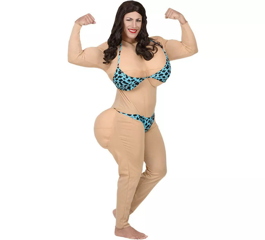Translation missing: pt-PT.Disfraz de Miss Bikini Acolchado para hombre