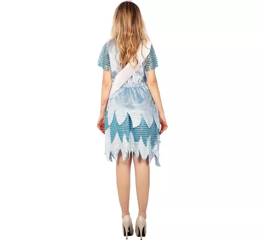 Translation missing: pt-PT.Disfraz de Miss Zombie vestido azul para mujer