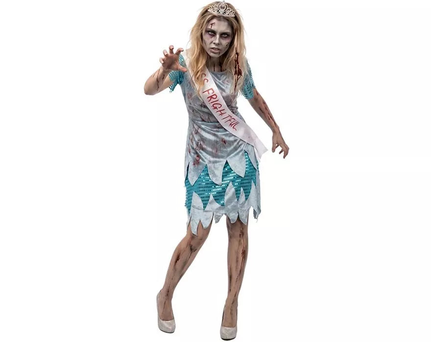 Translation missing: pt-PT.Disfraz de Miss Zombie vestido azul para mujer