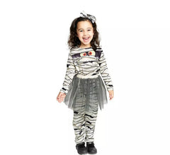 Fato de múmia com bandana e tutu para bebé e menina