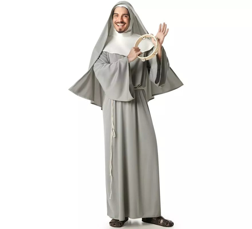 Translation missing: pt-PT.Disfraz de Monja gris para hombre