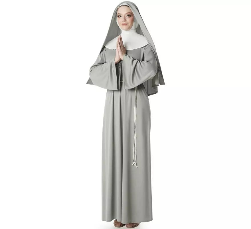 Translation missing: pt-PT.Disfraz de Monja gris para mujer
