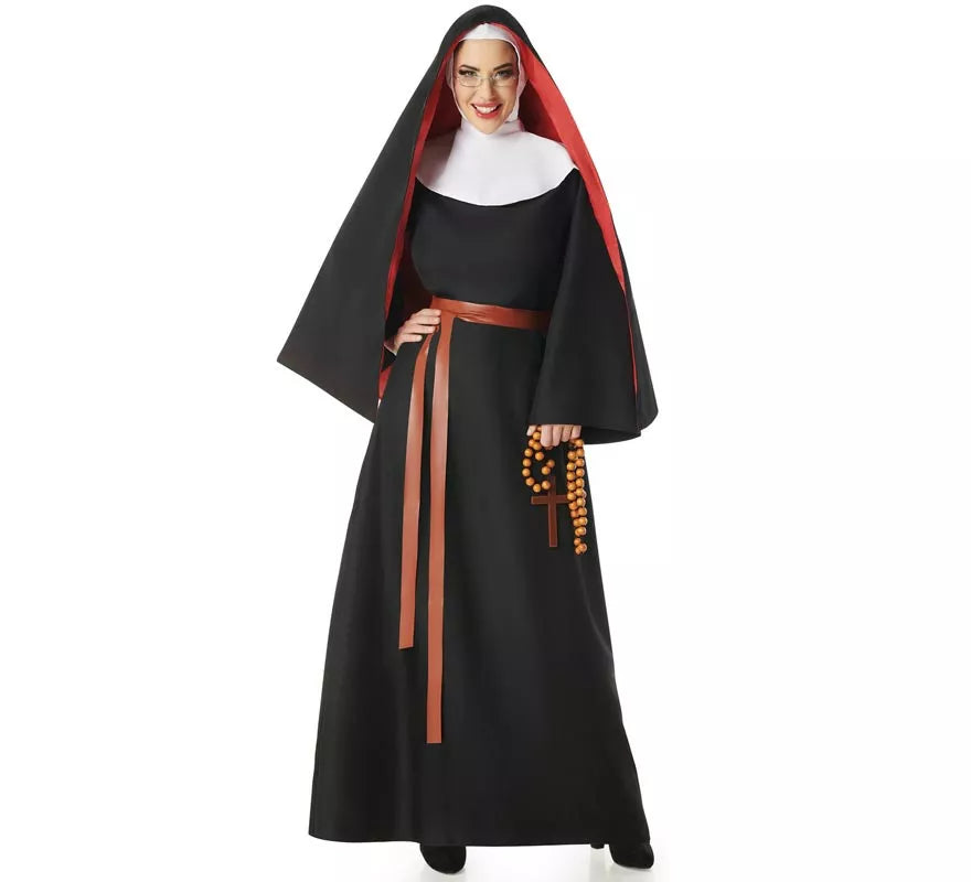 Translation missing: pt-PT.Disfraz de Monja negro para mujer