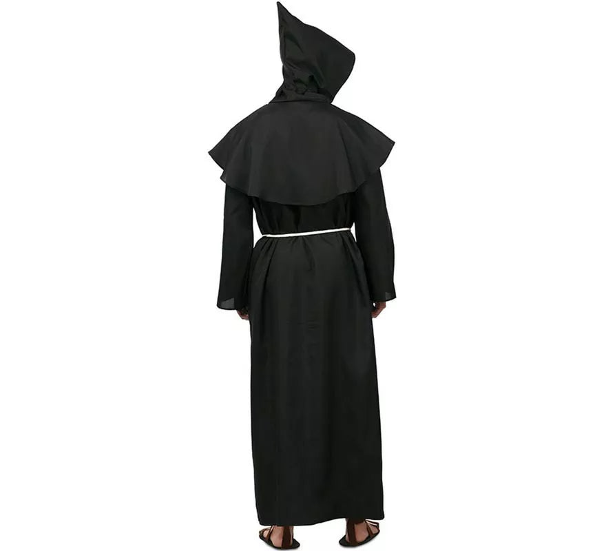 Translation missing: pt-PT.Disfraz de Monje medieval oscuro con cruz para hombre