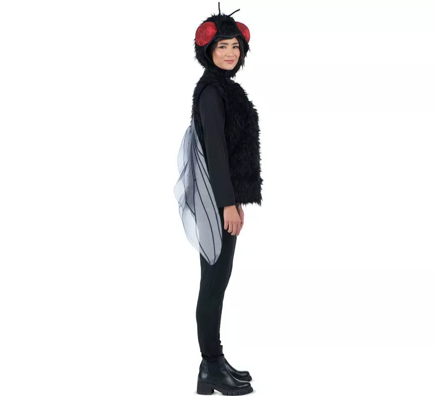 Translation missing: pt-PT.Disfraz de Mosca con gorro y alas para adulto