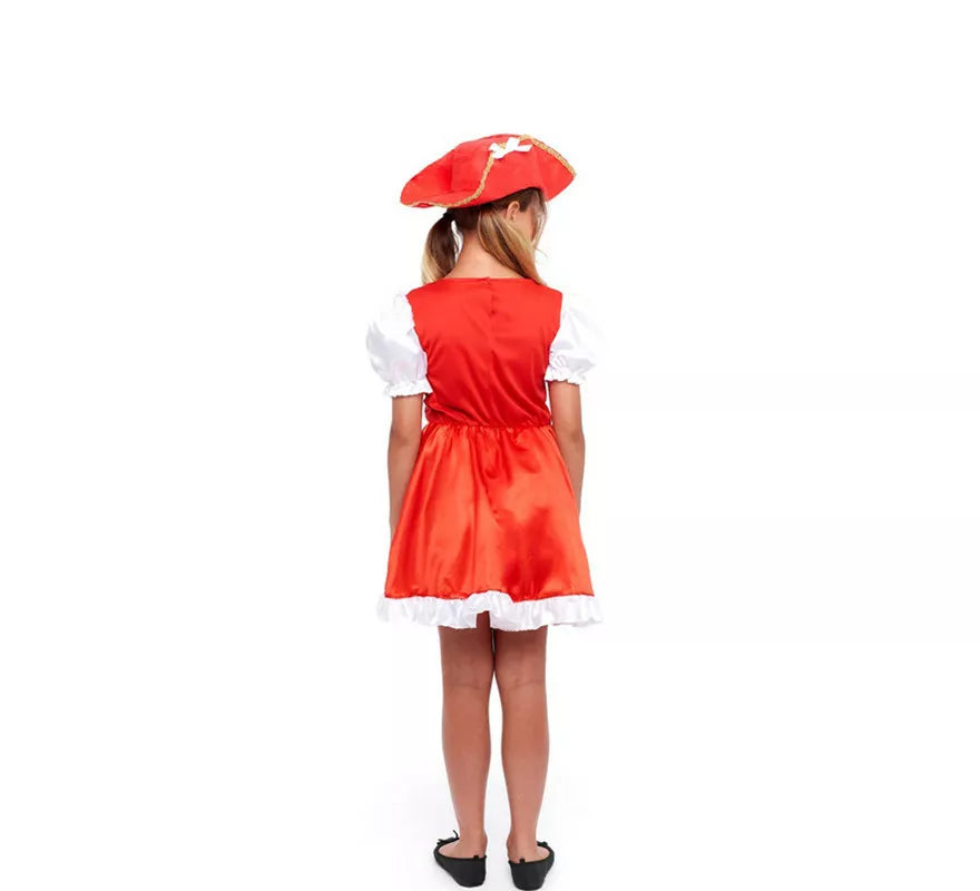 Translation missing: pt-PT.Disfraz de Mosquetera Roja en Vestido para niña