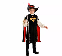 Fato elegante de mosqueteiro para menino