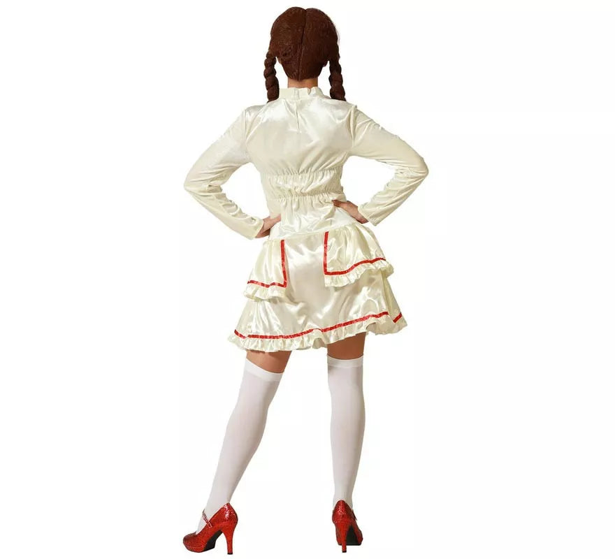 Translation missing: pt-PT.Disfraz de Muñeca de Porcelana Beige para mujer
