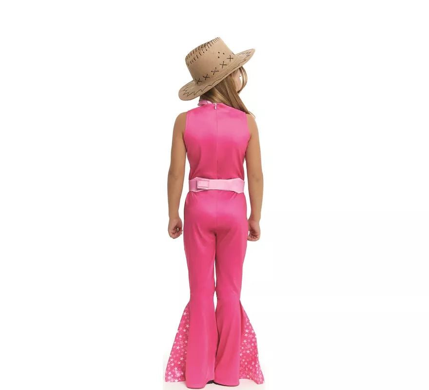 Translation missing: pt-PT.Disfraz de Muñeca Famosa Vaquera fucsia para niña