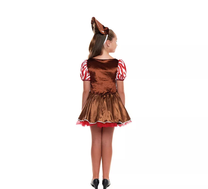 Disfraz de Muñeca Jengibre de Navidad para niña