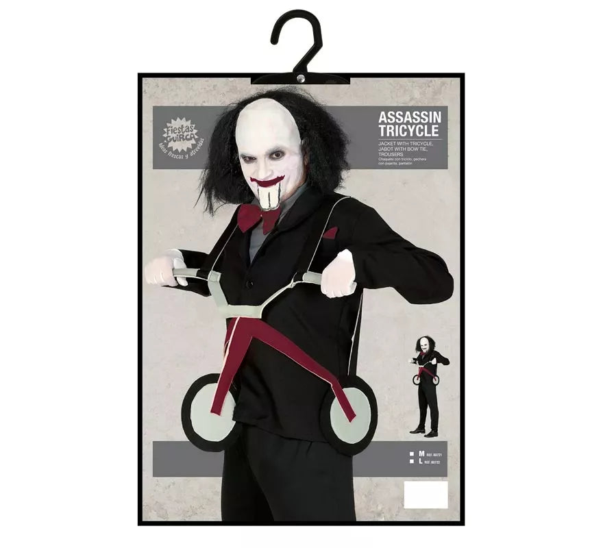 Translation missing: pt-PT.Disfraz de Muñeco Asesino con Triciclo para hombre