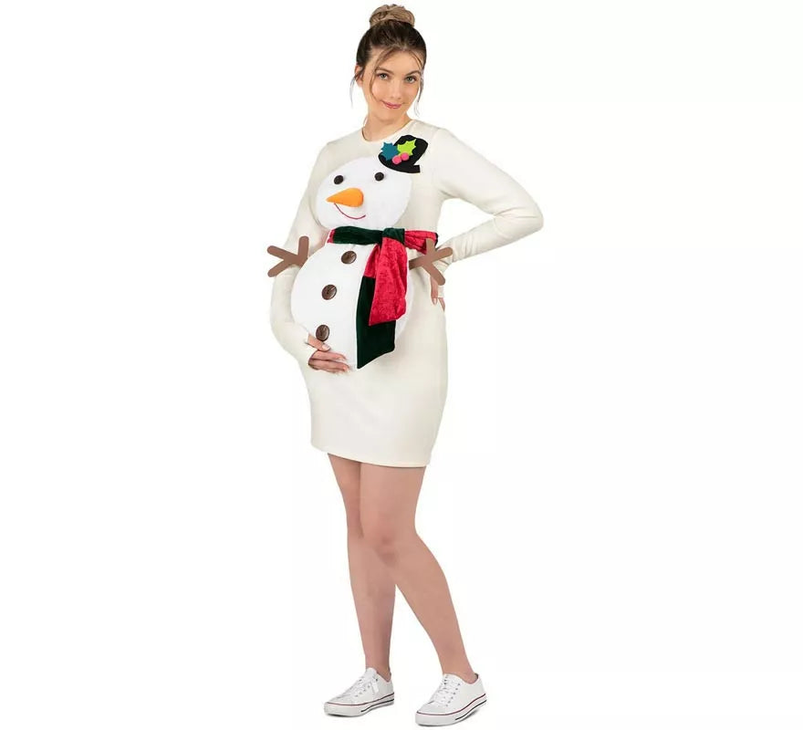 Translation missing: pt-PT.Disfraz de Muñeco de Nieve en vestido para embarazadas