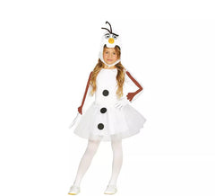 Fato de boneco de neve fantasia com Tutu para menina