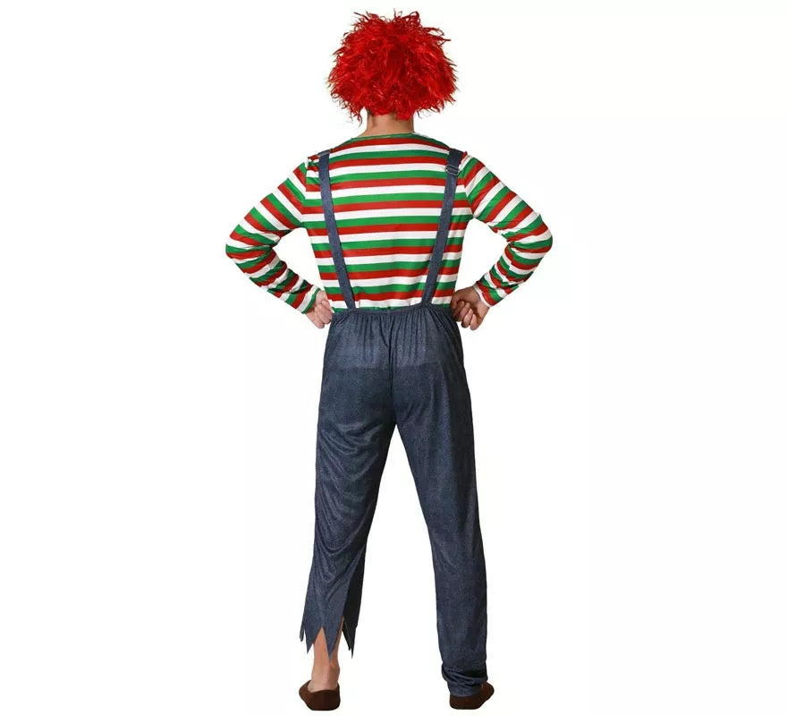 Translation missing: pt-PT.Disfraz de Muñeco Diabólico Multicolor para hombre