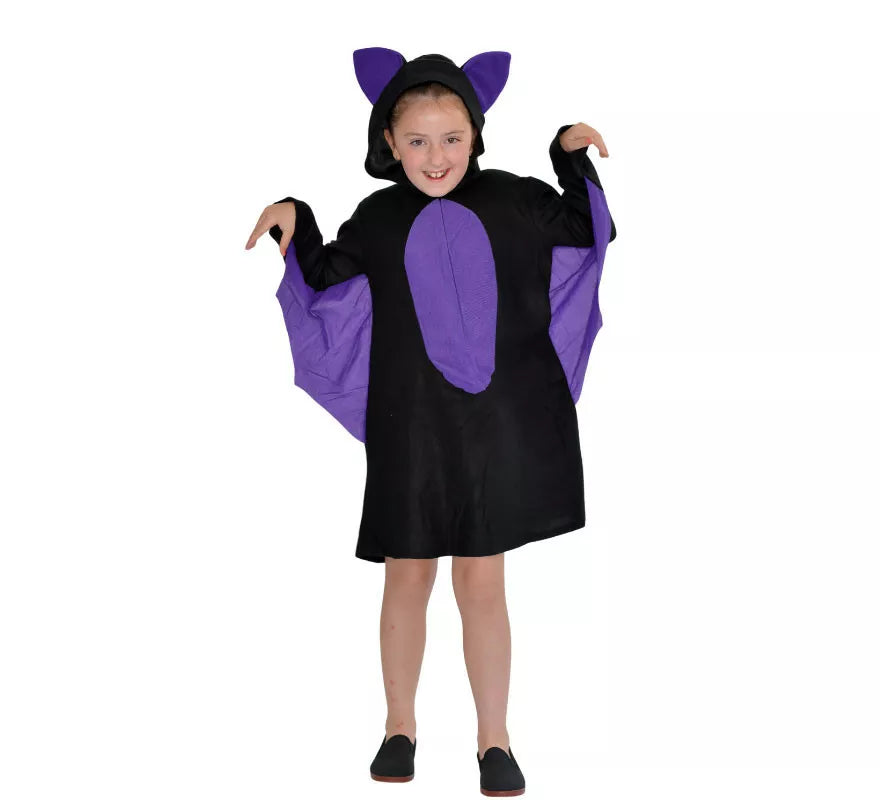 Disfraz de Murciélago morado para niña