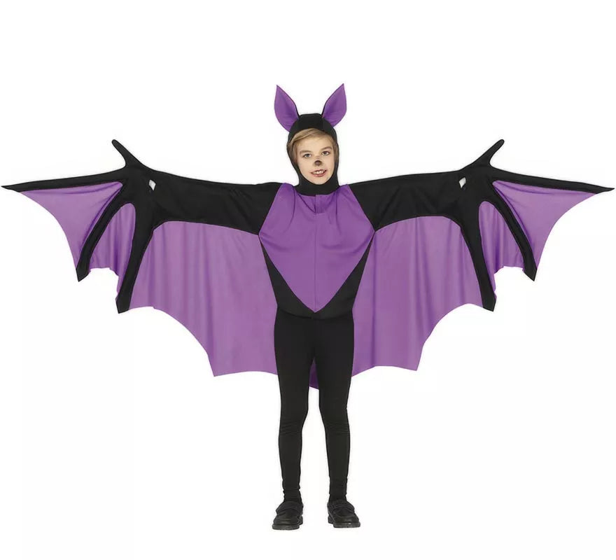 Translation missing: pt-PT.Disfraz de Murciélago Morado para niños
