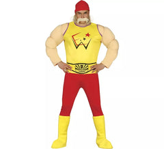 Fantasia masculina de homem musculoso de luta livre
