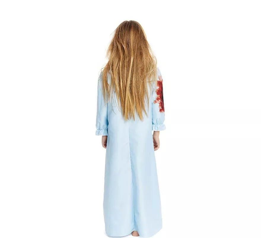 Translation missing: pt-PT.Disfraz de Niña Endemoniada en bata azul para niña y adolescente