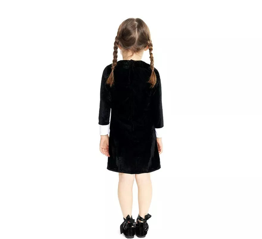 Translation missing: pt-PT.Disfraz de Niña Siniestra clásico negro para bebé y niña