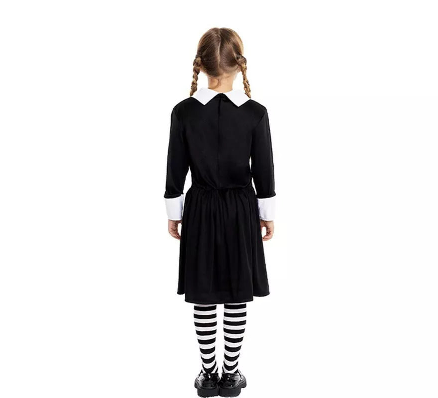 Translation missing: pt-PT.Disfraz de Niña Siniestra Clásico negro para niña y adolescente