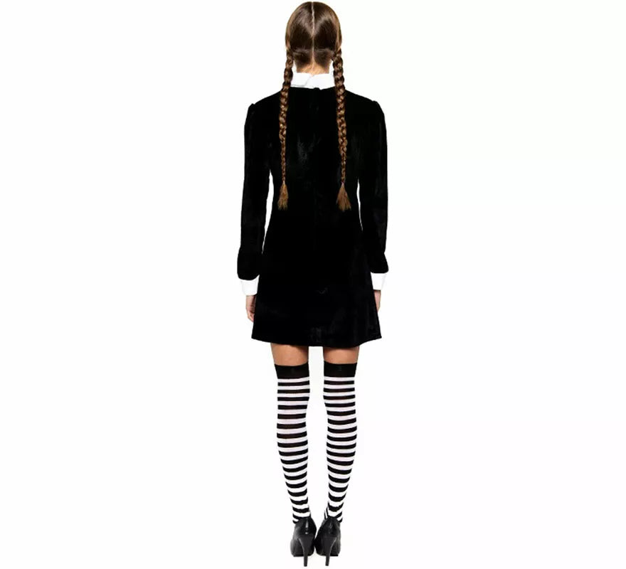 Translation missing: pt-PT.Disfraz de Niña Siniestra de Terciopelo para mujer