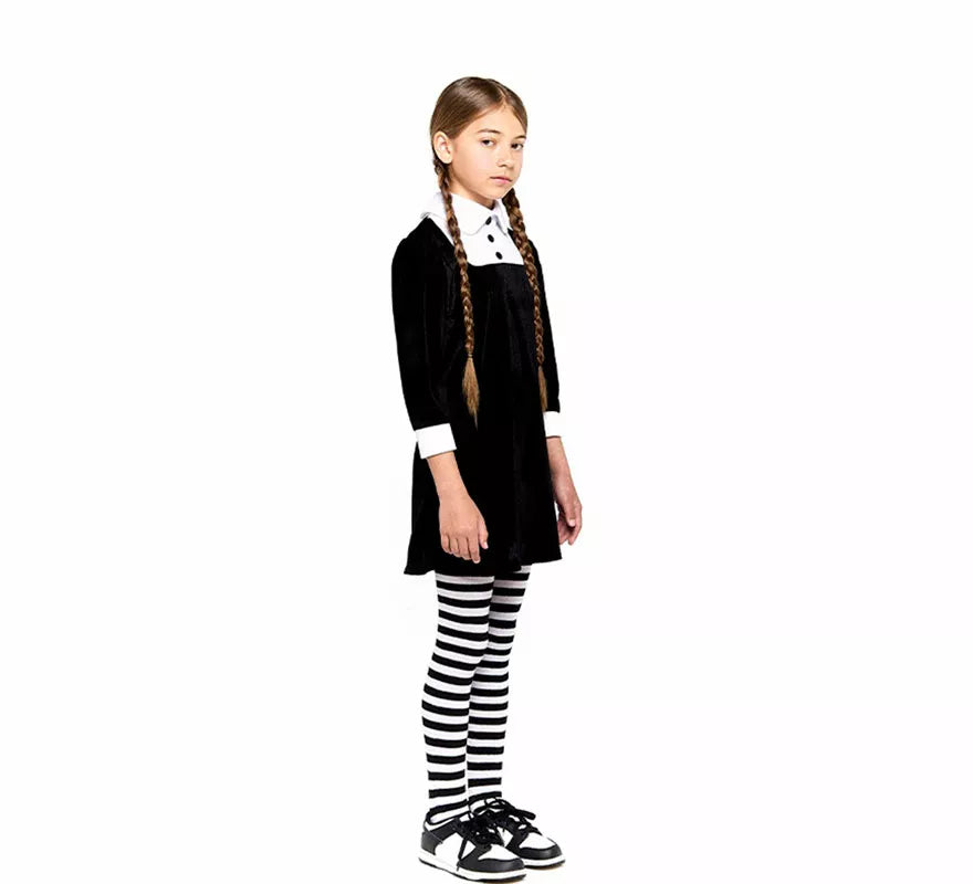 Translation missing: pt-PT.Disfraz de Niña Siniestra de Terciopelo para niña