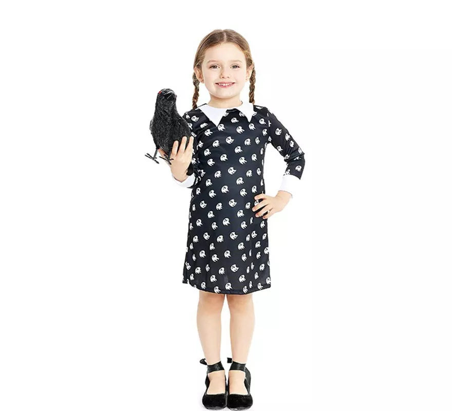 Translation missing: pt-PT.Disfraz de Niña Siniestra vestido estampado para bebé y niña