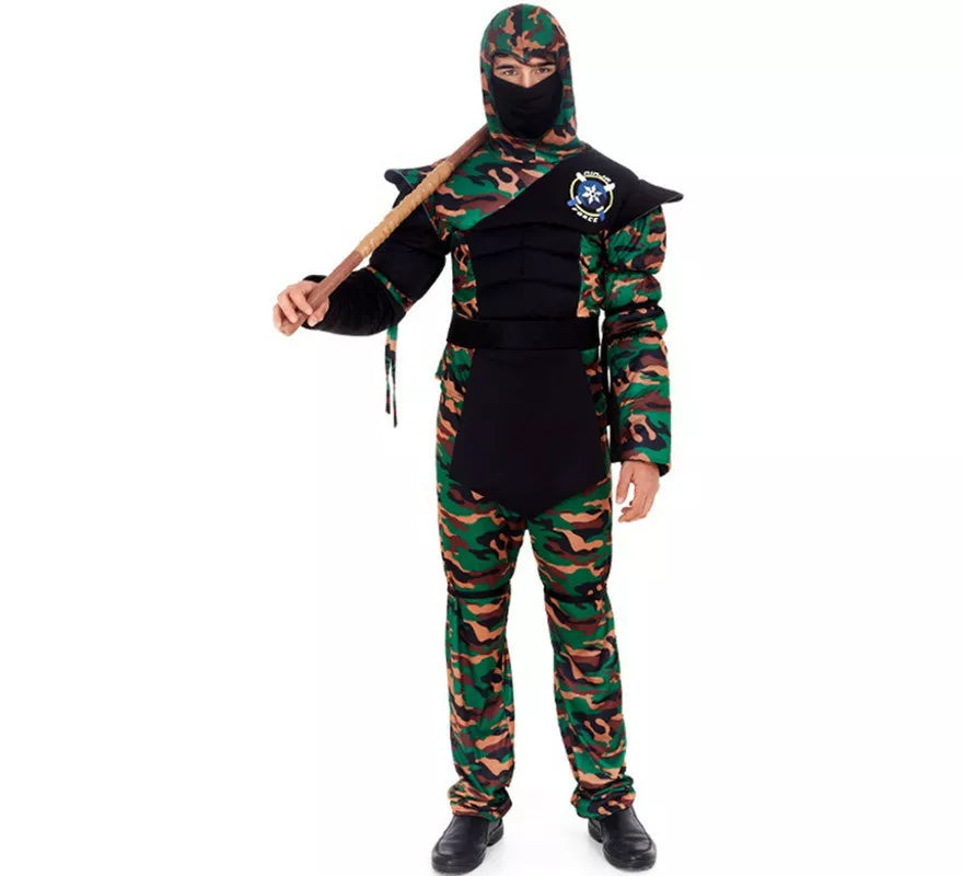 Translation missing: pt-PT.Disfraz de Ninja Comando Camuflaje para hombre