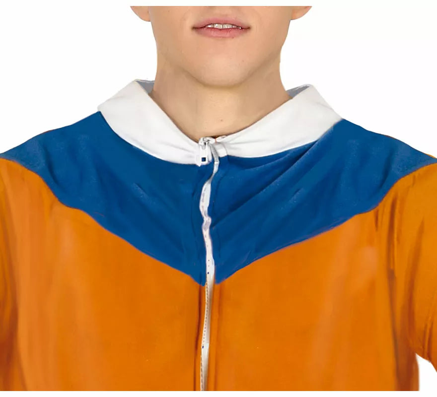 Translation missing: pt-PT.Disfraz de Ninja de Anime Naranja y Azul para adolescente